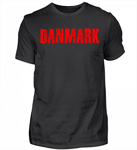 Hochwertiges Herren Shirt – Dänemark Danmark Sport Fußball Fan Design