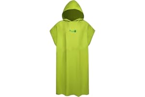 GUER Playa Natación Cambiante Toalla Pantalla Vacaciones con Capucha Absorber Agua Secado Rápido Surfing Poncho ser Adultos Traje de neopreno suave Cambio Regalo de Natación al aire libre (gris)