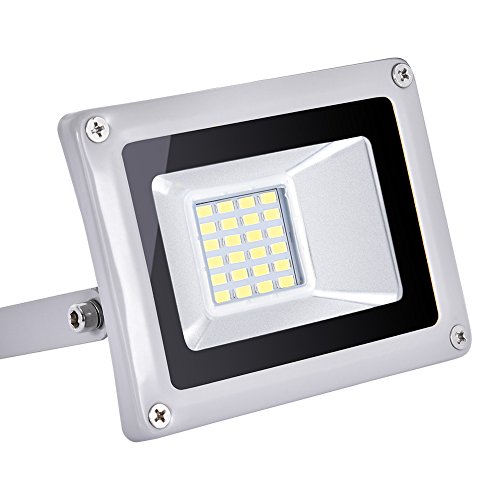 CSHITO Foco LED 20W,1400 lm, Impermeable IP65,Foco proyector LED exterior,Blanco frío 6500K