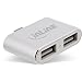 Produktbild InLine 33291I Mini USB 2.0 Hub, USB C Stecker auf 2X USB A Buchse Silber