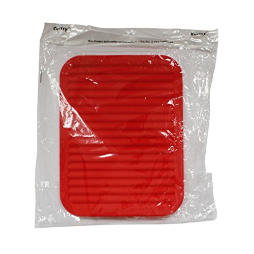 2er Packung Silikon-Untersetzer Topfhalter von Kurtzy – Küchen-Mehrzweckuntensil Untersetzer Pfannen Halter Löffelablage Marmeladenglasöffner Küchen-/Tisch-Untersetzer – hitzebeständig, dick & flexibel - 7