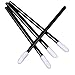Rosennie 50pcs Disposable MakeUp Lip Brush,Lipstick Wands Applicator,Make Up Tool (Black)