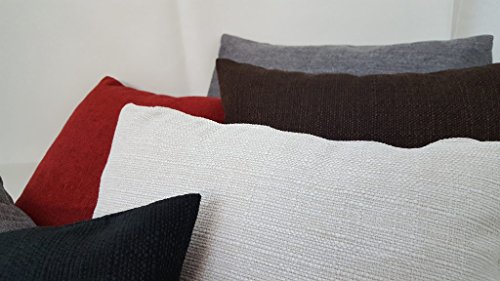 Kissenbezug 2er Pack mit Reißverschluss exclusiver Polsterstoff 40×40 moderne Zierkissenhülle Kissenhülle Dekokissen Kissen viele Farben (grau) - 3