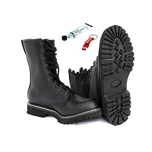 AOS-Outdoor Springerstiefel + original BW Schuhpflegemittel Schlüsselanhänger 37