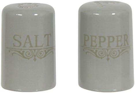 novastyl 8012580.0 Egg Salt and Pepper Set 5.0 x 10.5 x 8.0 cm light grey