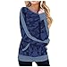 Produktbild Toasye Frauen Casual Lace Langarm Runde Kragen gedruckt lose Pocket Top T-Shirt Comfy Casual Tops mädchen Pulli