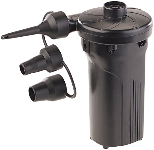 AGT Elektrische Akku-Luftpumpe mit 3 Aufsätzen, für 12 & 230 V, 50 Watt - 3