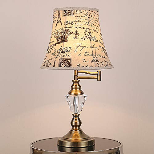 Preisvergleich Produktbild sanjinzhi Amerikanische Beleuchtung, Kipphebel, Amerikanische K9 Kristalltischlampe, Hauptschlafzimmerstudie, Nachttischlampe, Dekorative Tischlampe,1,H6280