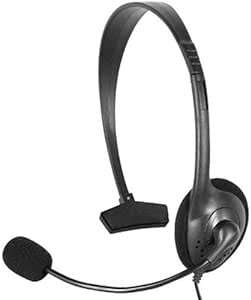 DIGIFLEX Black Headset Headphone Microphone for Xbox 360