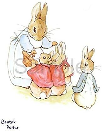 Peter Rabbit Flopsy Mopsy Cottontail A3 poster print cute