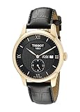 Tissot Herren-Armbanduhr 39mm Armband Leder Schwarz Automatik T0064283605801
