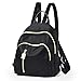 Produktbild YING123 Oxford Tuch Mini Nylon Wild Kleine Rucksack Umhängetasche Handtasche Schwarz Mode Große Kapazität Multifunktionsspeicher