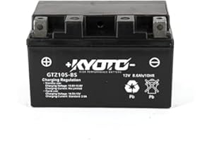 Batterie moto Kyoto SLA GTZ10S-BS (YTZ10S) AGM - Sans entretien - 12 V 8.6 Ah - Dimensions: 150 x 87 x 93 mm compatible avec YAMAHA Mt-07 700 2014-