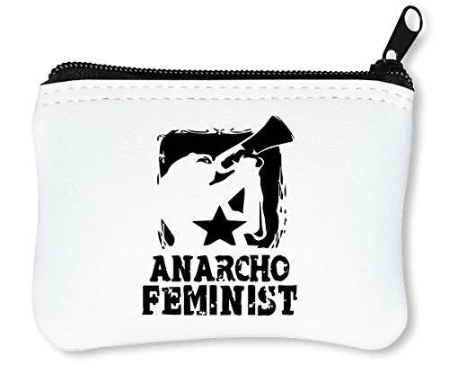 Preisvergleich Produktbild This is Anarcho Feminist Reißverschluss-Geldbörse Brieftasche Geldbörse