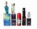 Miniature Perfume Bundle Collection for Men: 4 Miniature Perfumes, 1 Mini Deo, 1 Washbag