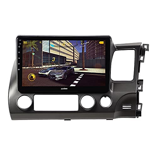 Axxess Android 9.0 Touchscreen Double in car Stereo Player with Navigation/GPS/WiFi/Bluetooth/ful hd 1080p (2gb/16gb ROM) Compatible for Honda Civic