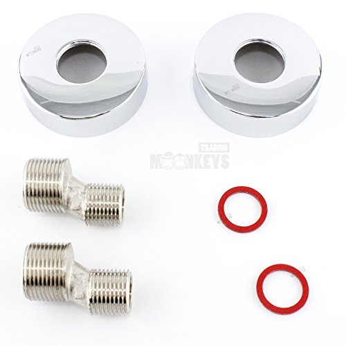 Thermostat Wannen Armatur Mischbatterie Dusche und Bad mit ECO Wasserspar-Funktion und Brauseschlauchanschluss - 2