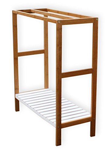 KMH®, Handtuchhalter "Barney" aus Bambus und mitteldichten Holzfaserplatten (#205511)