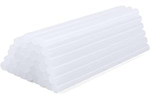 Outigu 50 Pcs 11mm Glue Sticks, Long Size Strong Adhesive Hot Glue Gun Sticks 11mm for Trigger Electic Hot Melt Glue Sticks 11mm x 200mm, Hot Melt Glue Sticks 11mm for Quick Drying (11)
