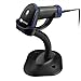 Produktbild SIENOC USB Laser-Barcodescanner Laser Barcode Scanner Handscanner Handheld Lesegerät + Halter Stand für DVD / Blu-Ray / Bücher / CD, Schwarz