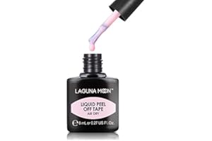Lagunamoon Liquid Latex Peel Off Tape Skin Protector for Nail Art Cuticle Guard Polish Barrier, Pink
