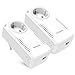 Produktbild Tenda P1001P Kit AV1000 Gigabit Powerline Adapter mit AC Pass Through (1000Mbit/s, 2 Gigabit LAN Ports, Steckdose) - Double Speed als AV500