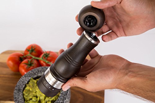 Cole & Mason H59431G Ardingly Carbon lackierte Buche mit Edelstahl neu Pfeffermühle, 220 mm - 5