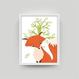 Bild Set Waldtiere DIN A4 Tiere Wandbild K1-K4 - 5