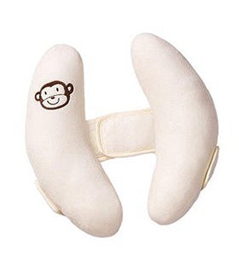 1PCS Babies Children Travel Car Head Protection Adjustable Soft Pillow (white)