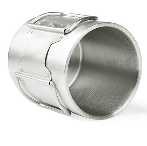 OUTDOOR FREAKZ Outdoor Becher / Camping Becher 300 mL mit Klappgriffen aus Edelstahl - 7