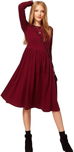 Mouse over image to zoom Have one to sell? Sell it yourself Details about   LADIES WOMENS JERSEY DRESS FRANKIE SWING DRESS LONG SLEEVE MIDI DRESS 8 - 18 (Navy, L/XL (14/16))