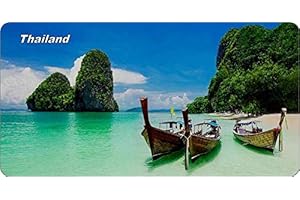 BCTS Plaque en métal Thaïlande pour fête de la plage Thaï Bangkok Décoration extérieure 20,3 x 30,5 cm