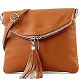 modamoda de - T139 - ital Umhängetasche Klein aus Nappaleder