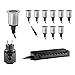 Produktbild CLGarden BES-S1 10 LED Bodeneinbaustrahler Set warm weiß für innen und aussen Einbauleuchten Einbaulampen Bodenstrahler silber 1812