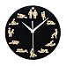 Produktbild Vintage Uhr Wanduhr, Likeluk 12 Zoll(30cm) Sex Quartz Lautlos Wanduhr ohne Ticken