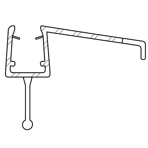 VARIOSAN Duschdichtung 10858, 100cm, für 6-8mm Glasstärke, S3, transparent - 3