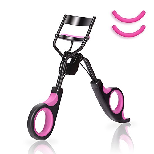 BESTOPE Schmerzfreie Wimpernzange aus Edelstahl mit 2 kostenfrei Ersatz Silikonpads Hochwertiger Wimpernformer Professionelles Make-up Tool für perfekt geschwungene Wimpern Lebenslange Nutzung - 8