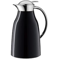 Jarra isotérmica Glory de Alfi, termo, cierre a rosca, asa de plástico cromado, Midnight Black / negro, 1 litro, 3512233100