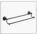 Produktbild HomJo Bad Handtuch Rack Schwarz geschnitzte Raum Aluminium Handtuch Rack Set Bad Anhänger Falten Handtuch Rack , 3