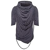 Yvelands Herren T-Shirt Mode Weste Sommer beiläufige dünne Hoodie Hip Hop Kurzarm Top Bluse Tank Tops