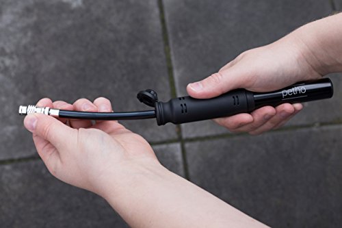 Mini Luftpumpe/Fahrradpumpe | alle Ventile | Rahmenbefestigung | Auto/Dunlop/Presta/Rennrad Ventil | Hochwertig aus Aluminium | sehr leicht kompakt und gut zum mitnehmen - 4