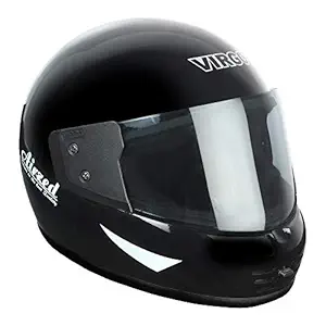 Virgo Helmet Airzed Glossy Finish Visor Tinted (Black)