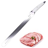 【Hoja Extremadamente Afilada】- El cuchillo de Corte de la Serie TUO B&W Ofrece a Cada Cocinero una Experiencia de Corte y una Versatilidad Superiores. El Implacable Filo Afilado, Como el Borde, está Acabado a Mano por Expertos Artesanos. Pulido para Espejos a un ángulo óptimo de 15 ° para un Rendimiento Superior y un Fácil