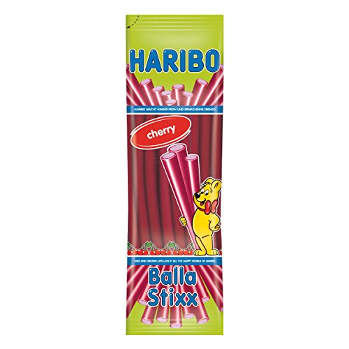 Haribo Balla Stixx (ehemals Balla Balla) Kirsch, Gummibärchen, Weingummi, Fruchtgummi, 200 g