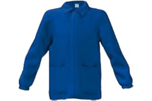 La Primula Verde Grembiule Scuola Elementare Infanzia da Bambino, Blu, Zip con Bottone al Collo, Logo e Senza Logo, dai 6 ai 15 anni.Ideale per la Scuola Primaria, Elementare.