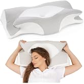 Medpride Ortopedik Boyun Yastığı, Memory Foam, Kelebek Şekli, 67x40x14 cm, Visco Dolgu, T&uuml;m Yatış Pozisyonları i&ccedil;in