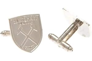 WEST HAM UNITED FC West Ham United F.C. Silver Plated Cufflinks CR Official Merchandise