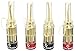 Price comparison product image OEHLBACH SOLUTION FLEX, High Quality Speaker cable termination. Gold plate. Set of 4. 1,5mm² - 6,0mm². No soldering required. STAR RATING : 4.