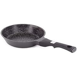 Poêle Grand Cru effet pierre poignée fixe Noir 30 cm - Laguiole Qualité Pro
