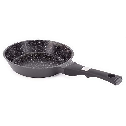 Poêle Grand Cru effet pierre poignée fixe Noir 30 cm - Laguiole Qualité Pro